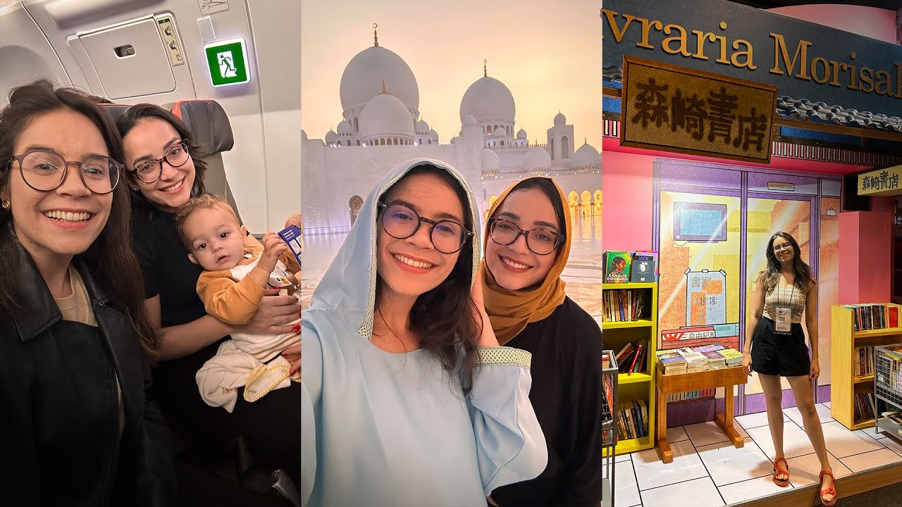 VLOGÃO: FUI PRA ABU DHABI + BIENAL DO LIVRO DE SÃO PAULO