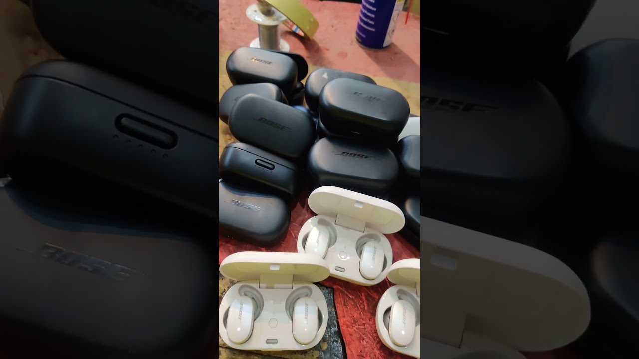 Bose QuietComfort Earbuds -white/blue flashing and can't link to phone