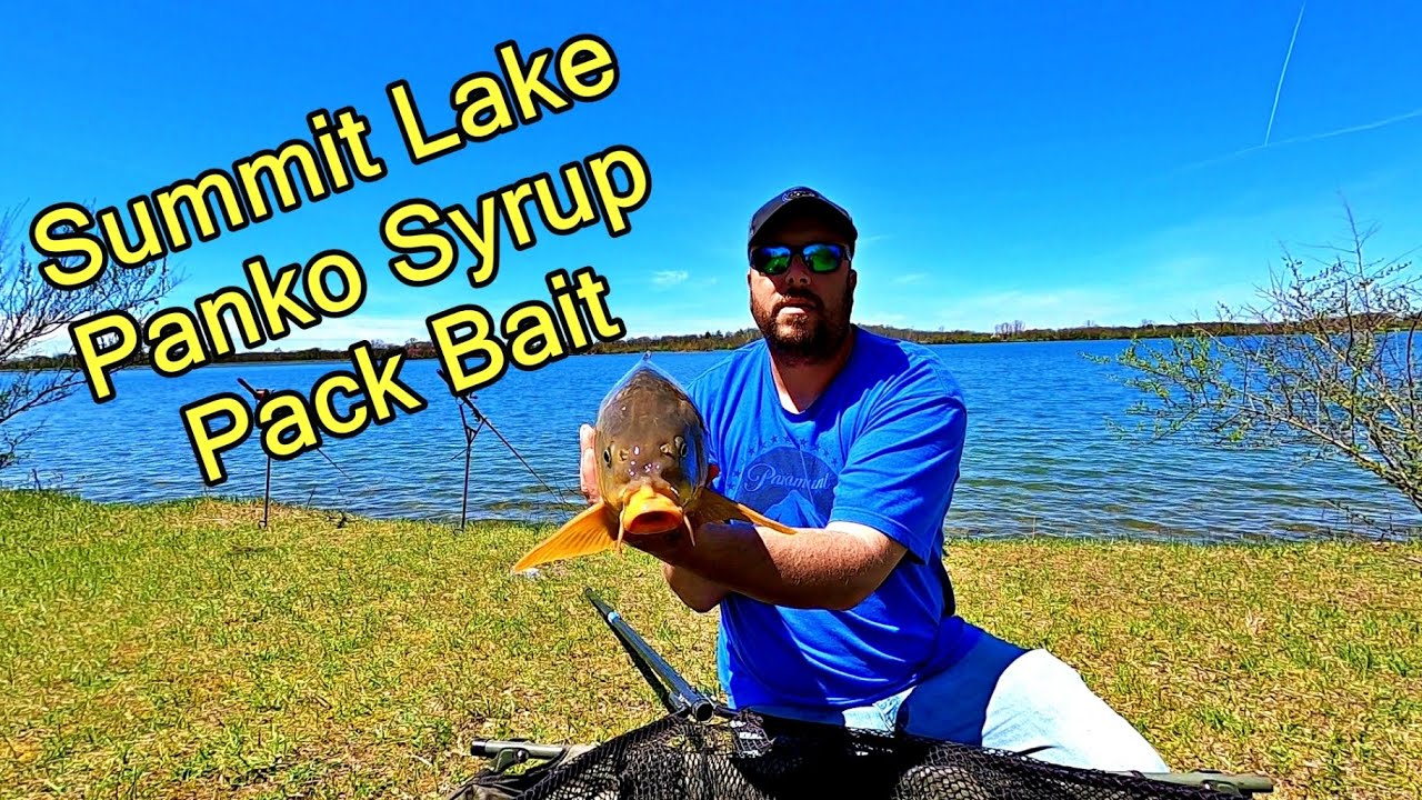 Carp Fishing with Syrup Panko Pack Bait at Summit Lake Mt Summit Indiana