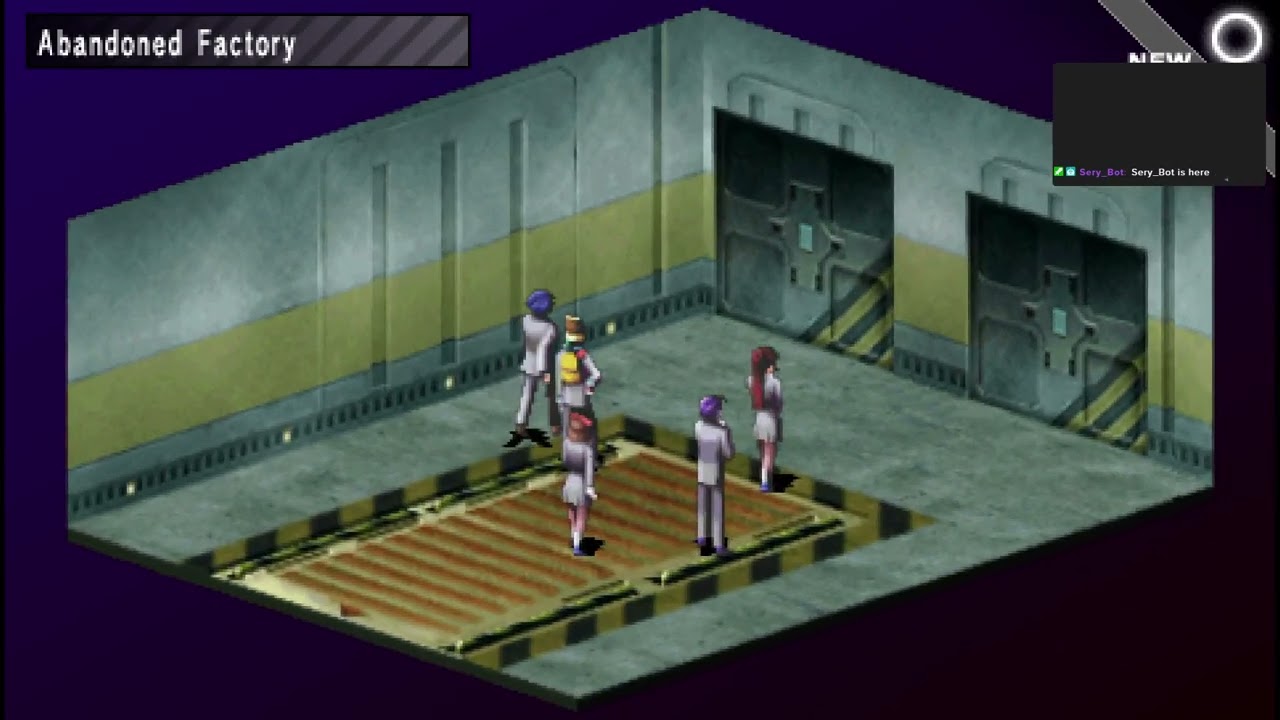 Shin Megami Tensei: Persona. Party gathered and now its time to break into a factory.