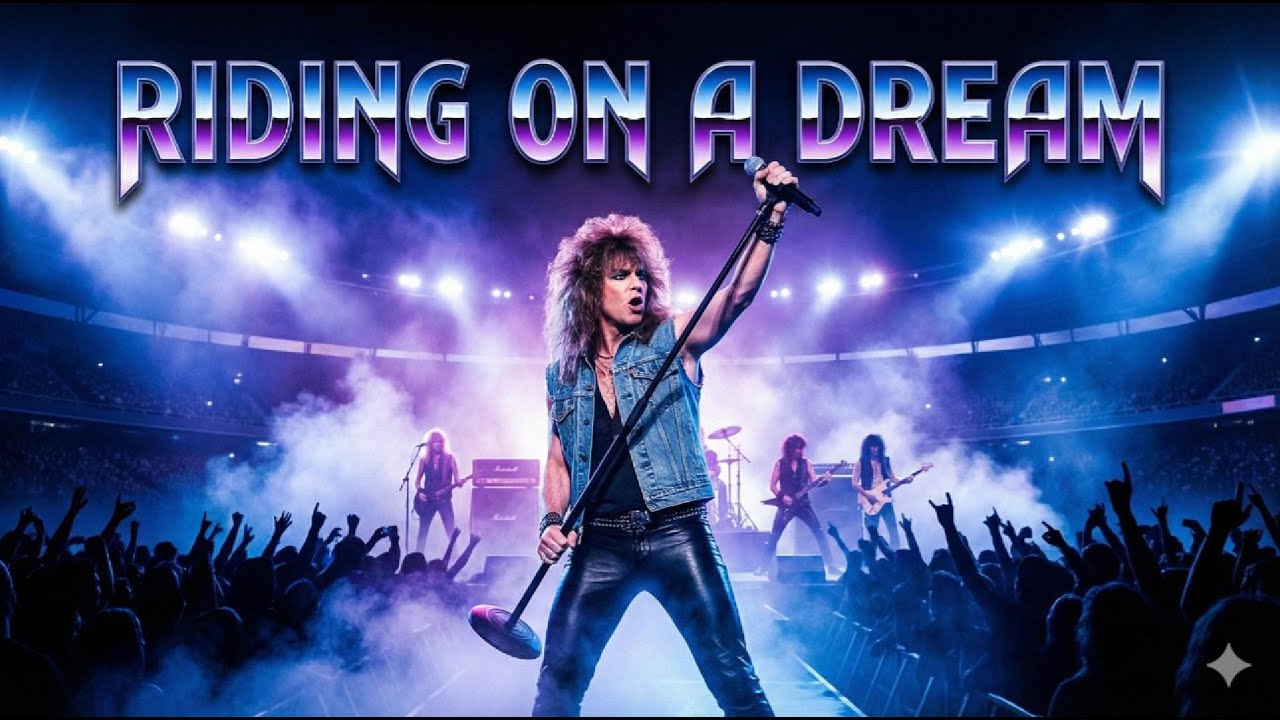 Riding on a Dream (Bon Jovi Style) - AI Original Anthem | 80s Arena Rock