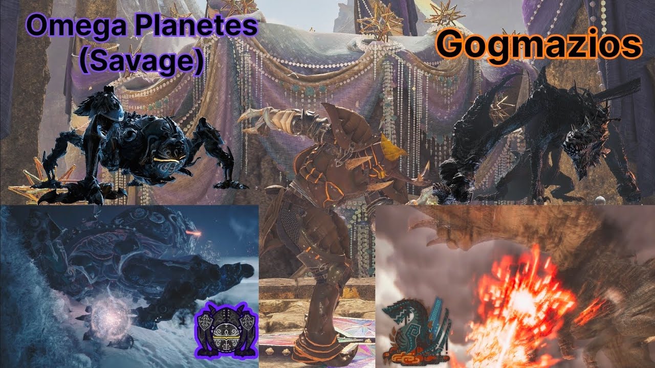 Savage Omega and Gogmazios (Monster Hunter Wilds)