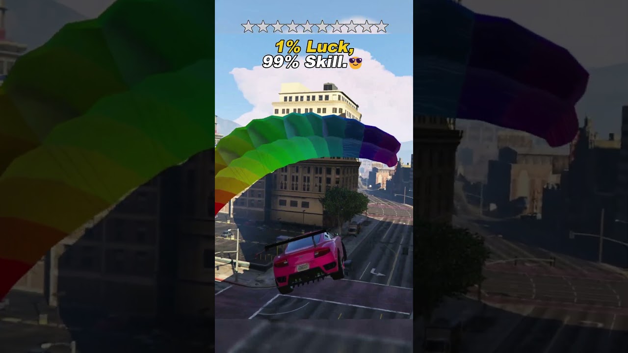1% Luck, 99% Skill. 😎#gta5 #stuntman #pro #shorts