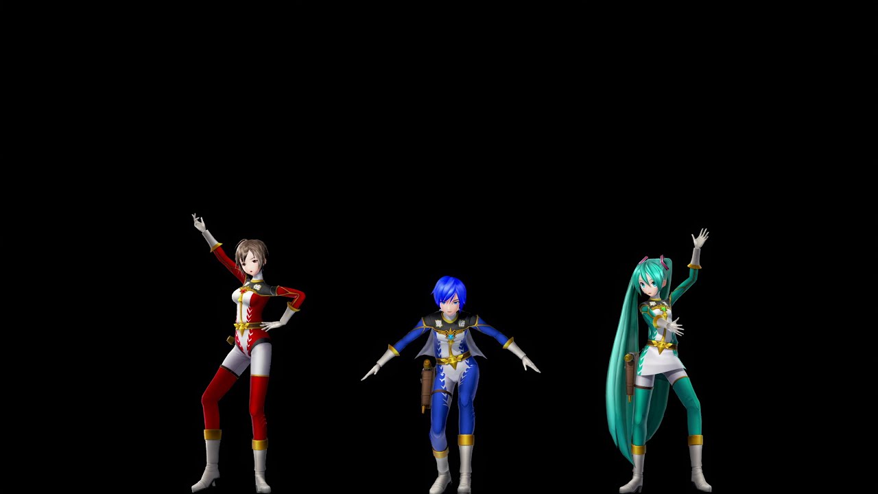MMD HOLOGRAM READY HD 60FPS - 卑怯戦隊うろたんだー / Urotander, Underhanded Rangers - Magical Mirai / マジカルミライ