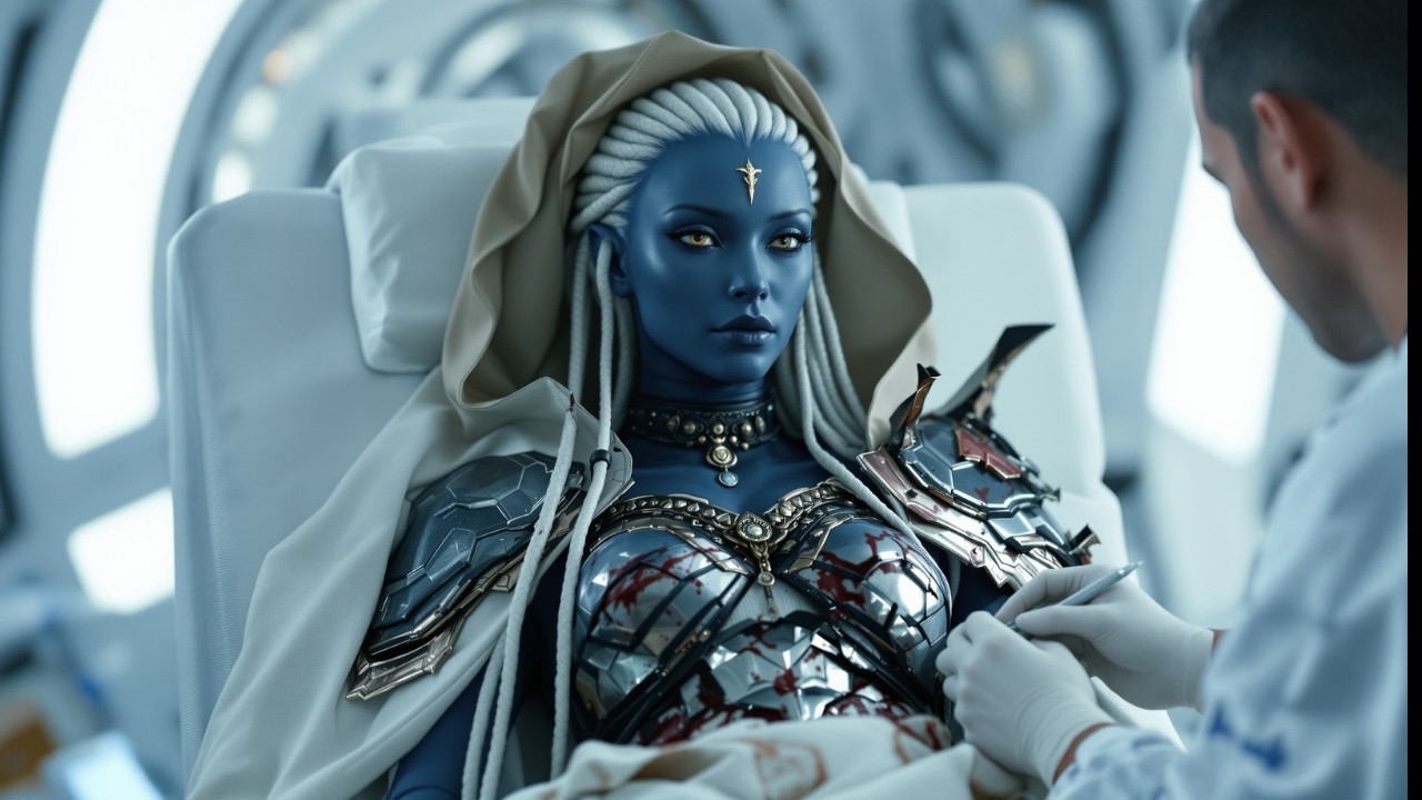 The Human Bandaged the Alien Empress’s Wounds — Not Knowing She Was the Galaxy’s Mightiest Warrior