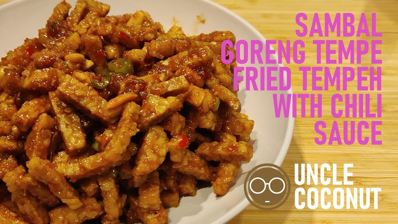 Sambel Goreng Tempe - Indonesian Fried Tempeh with Chili Sauce. It's Vegan!