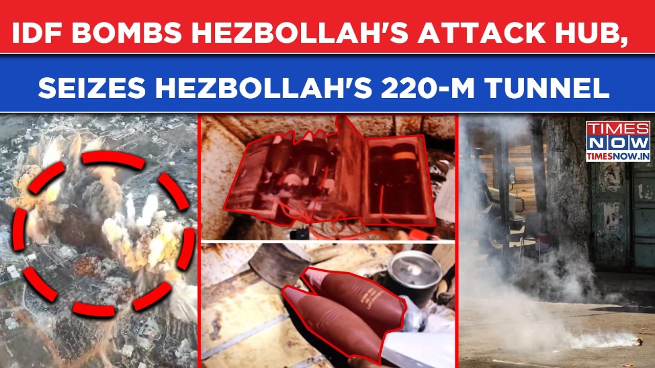 IDF Bombs Hezbollah's Attack Hub, Seizes HEZBOLLAH'S 220-M Tunnel Full Of Rocket Firing Shafts