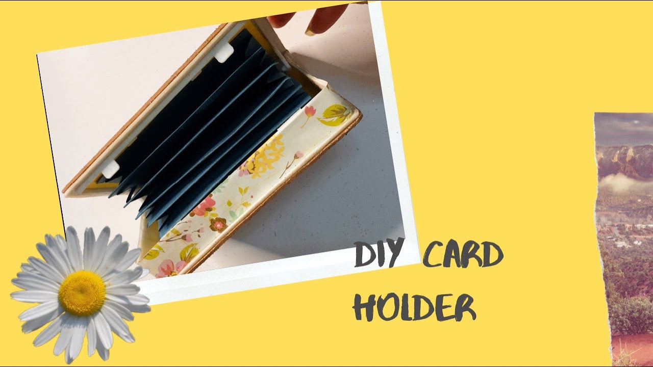 DIY CARD HOLDER | HOW I MADE A CARD HOLDER AT HOME