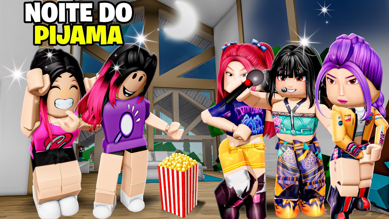 FIZEMOS A NOITE DO PIJAMA NA CASA DAS HUNTRIX em BROOKHAVEN!