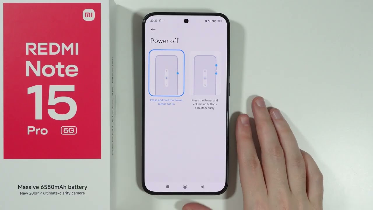 Redmi Note 15 Pro/Pro+ 5G: Как включить меню питания для кнопки питания