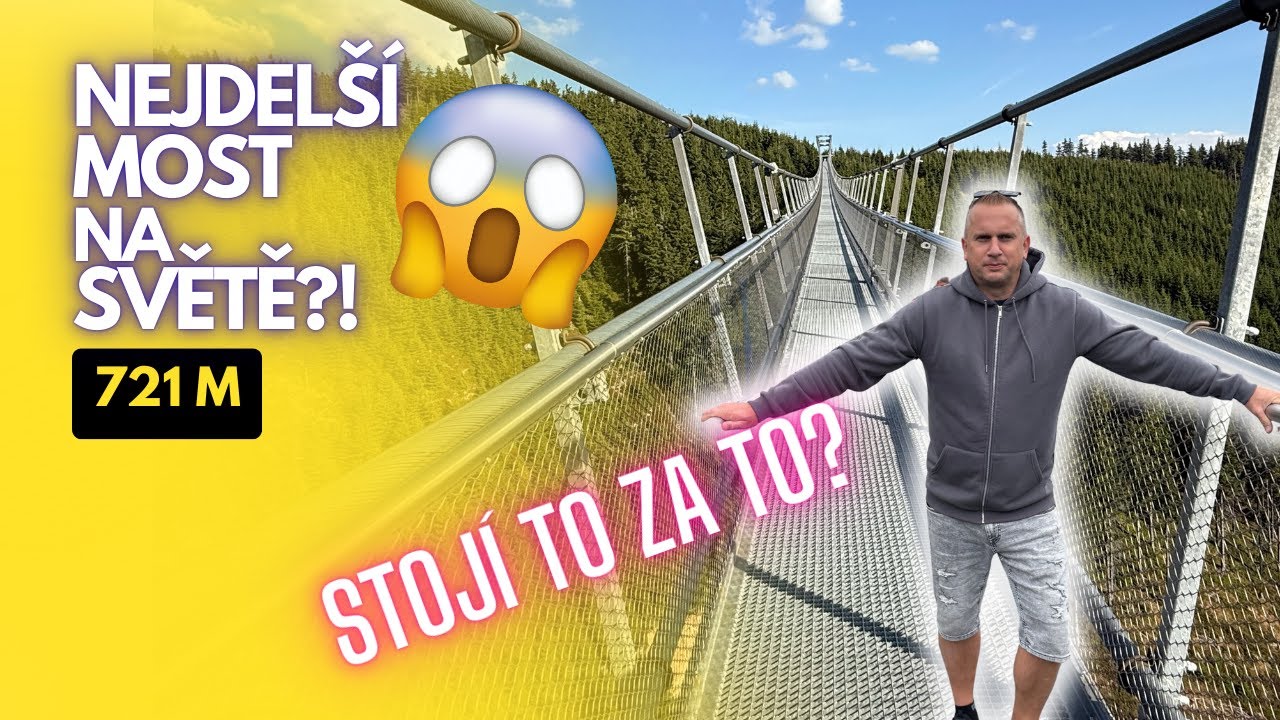 😱 Odvaha na hraně! Přešel jsem nejdelší visutý most na světě – Sky Bridge 721
