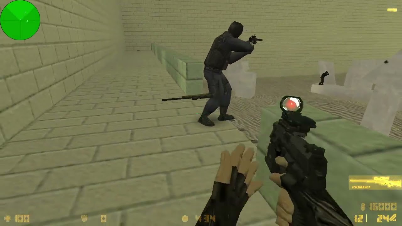 Counter-Strike 1.6 Gameplay Aim Shake