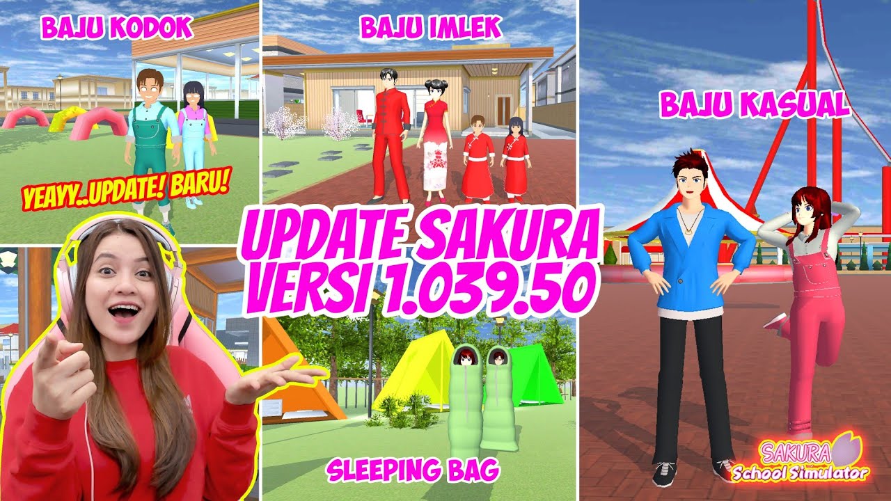 UPDATE TERBARU SAKURA VERSI 1.039.050!! BANYAK BAJU BAGUS & CUTE!! SAKURA SCHOOL SIMULATOR-PART 581