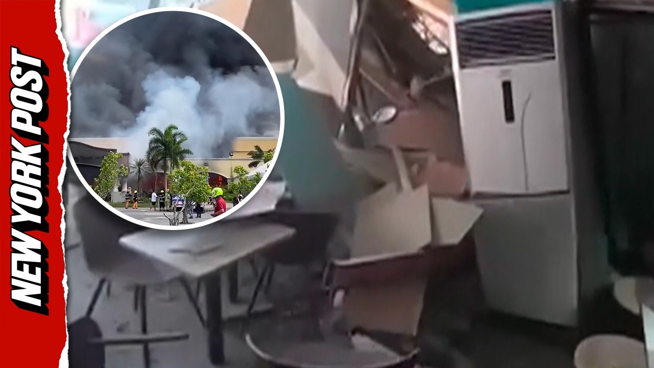 Earthquake devastation: Philippines church ceiling crumbles from earthquake aftermath