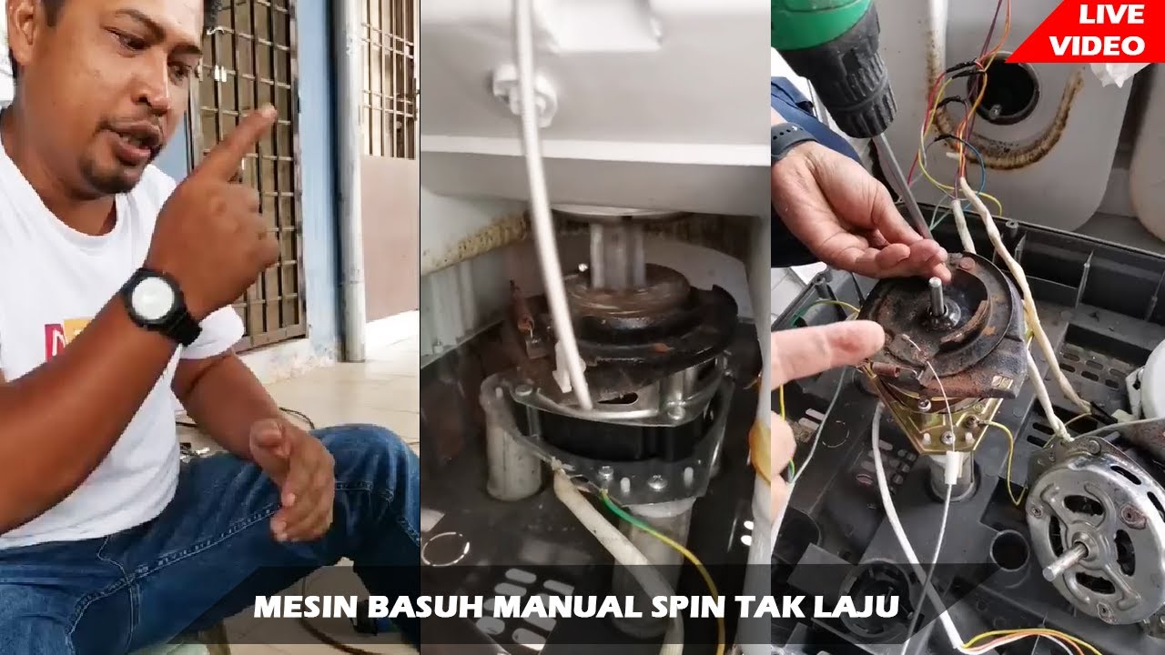 MESIN BASUH MANUAL PUSING TAK LAJU