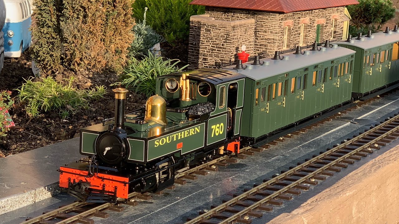 SL&BR Garden Railway - first steam-up on completed track