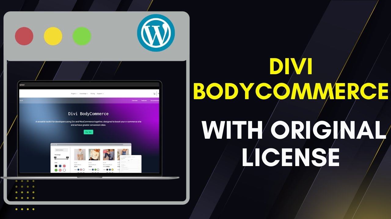 Download Divi BodyCommerce With Lifetime Updates | Divi BodyCommerce Plugin With License Key