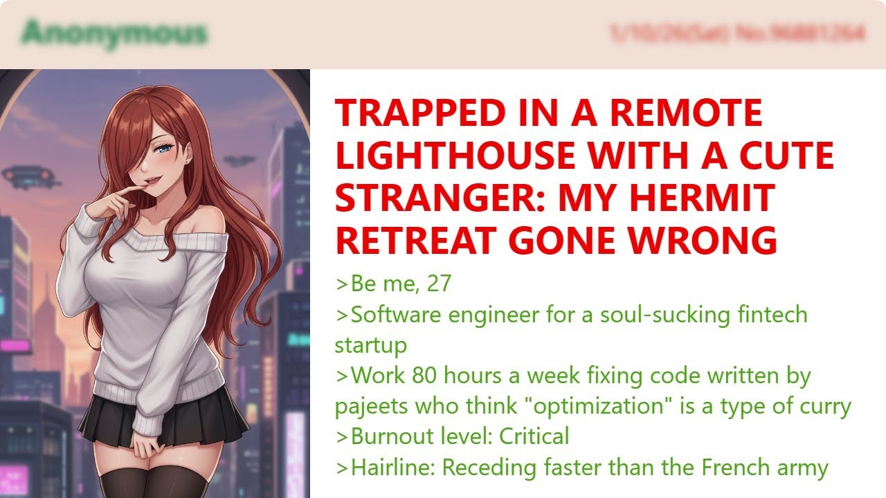Trapped in a Remote Lighthouse with a Cute Stranger: My Hermit Retreat Gone Wrong