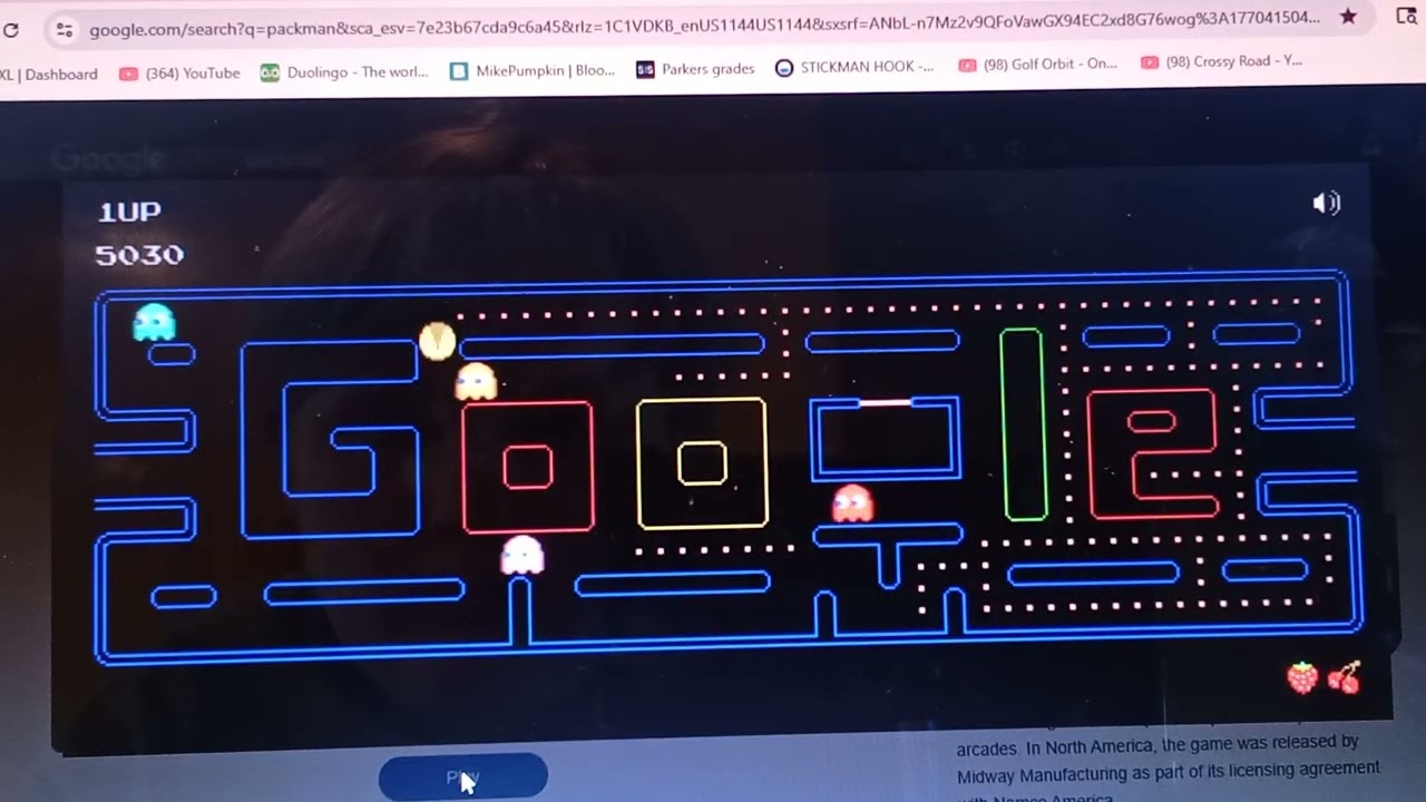 Here's a little bit of Pac-Man to play 