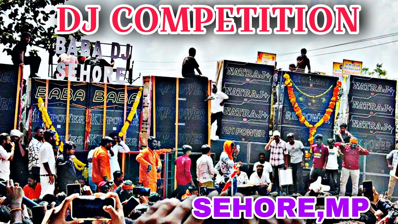 NATRAJ + vs BABA DJ  //dj competition // SEHORE  Bhopal MP // dm fun video #dj #powermusic 