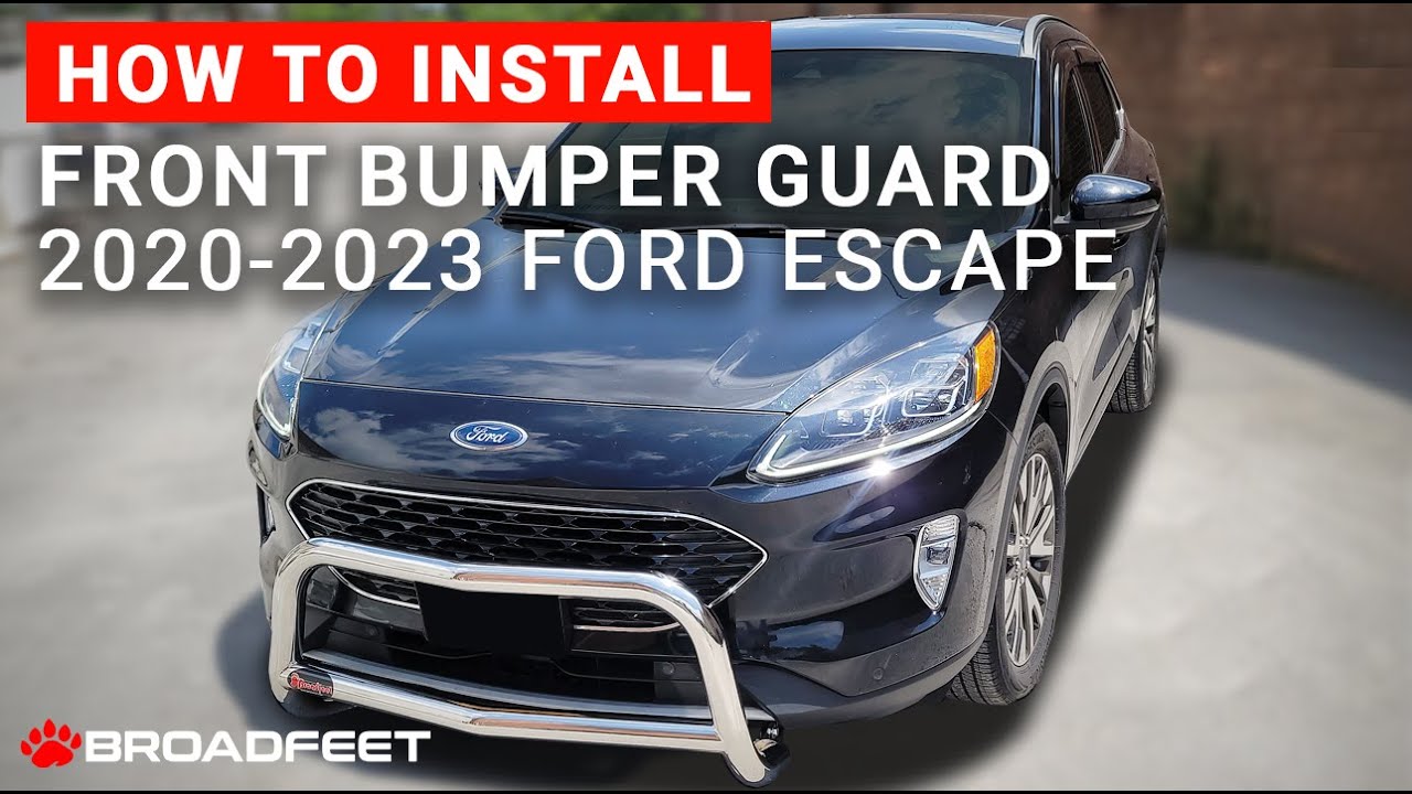 Broadfeet® Front A-Bar Bull Bar Bumper Guard for: 2020-2023 Ford Escape Installation