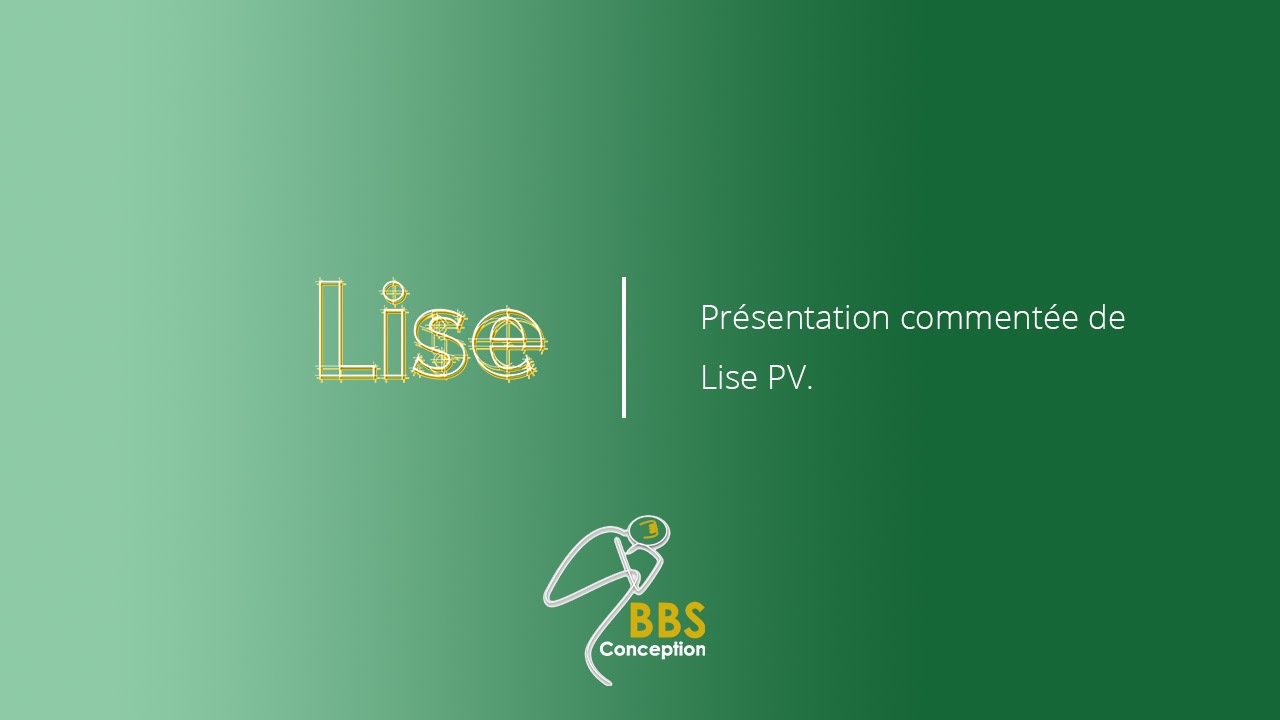 Conception d'une installation photovoltaïque avec le logiciel LISE PV