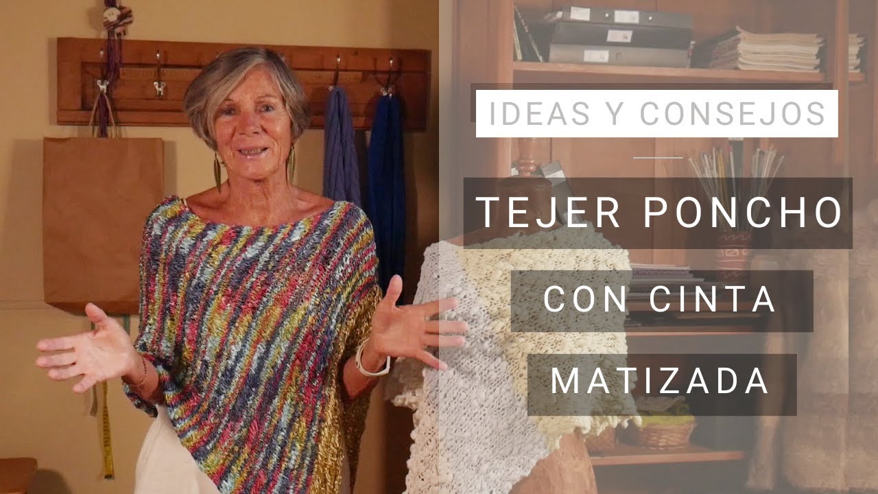 Como tejer poncho con dos agujas 💡 Ideas Lucila para Tejer