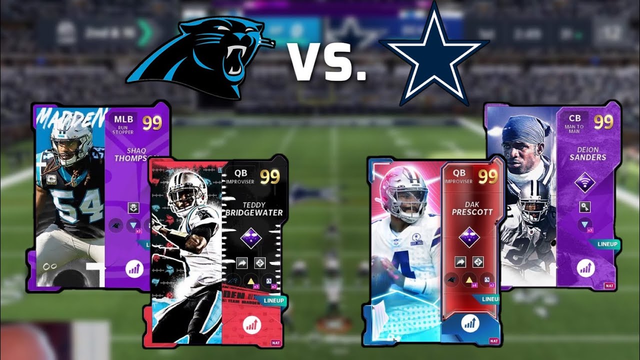 Best Panthers Theme Team vs. Best Cowboys Theme Team! | Madden 21 Ultimate Team