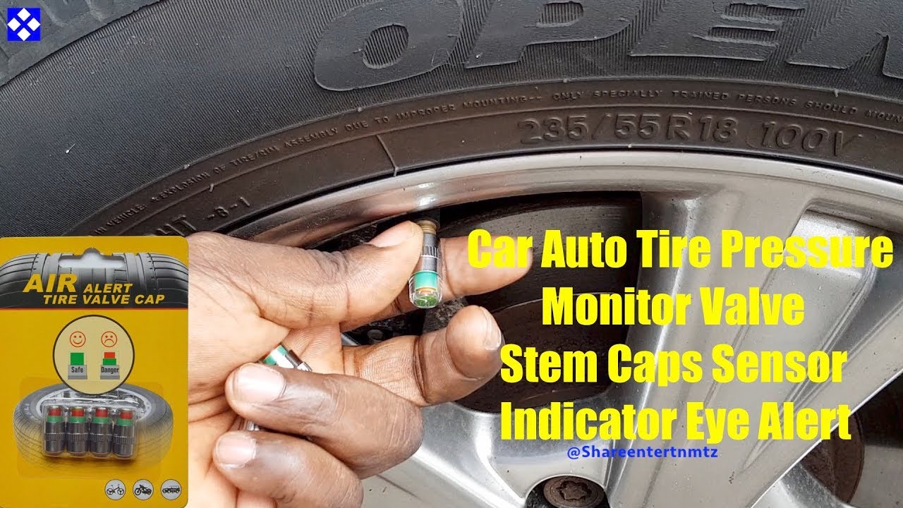 Car Auto Tire Pressure Monitor Valve Stem Caps Sensor Indicator Eye Alert