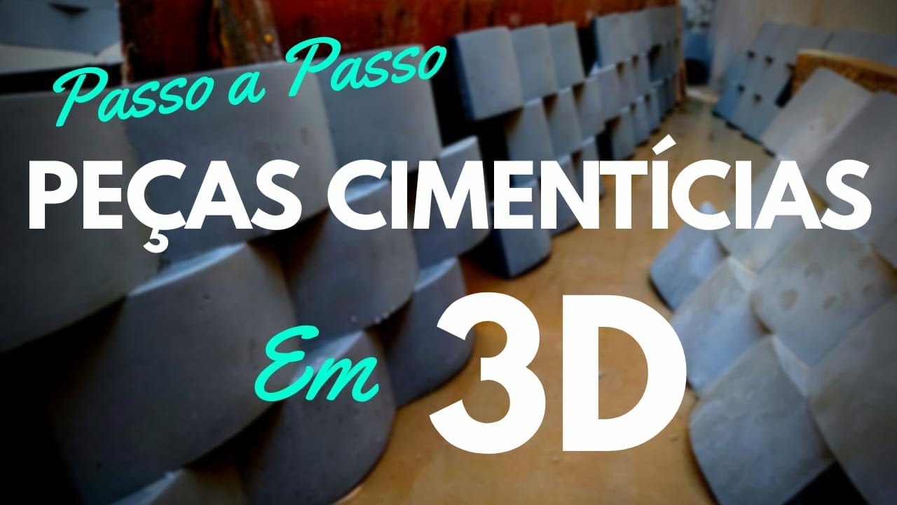 Peças Cimentícias 3d Passo a Passo