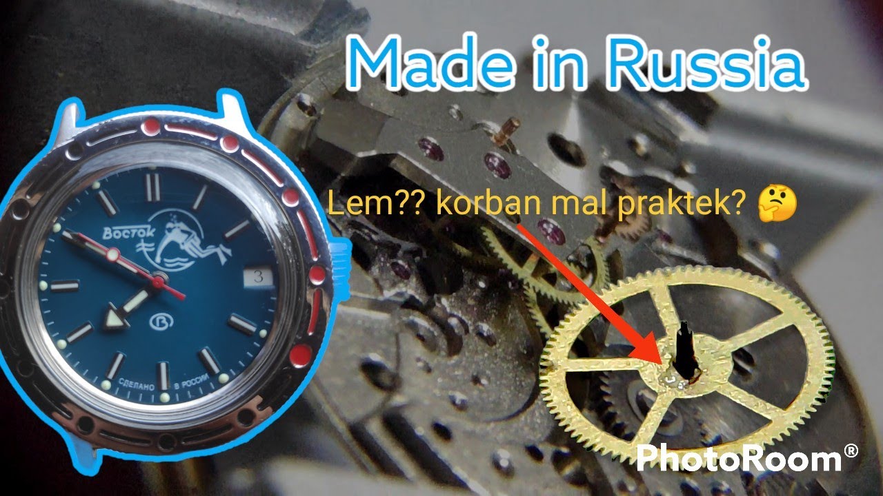 Service jam tangan Boctok/Vostok amphibia cal. 2416b