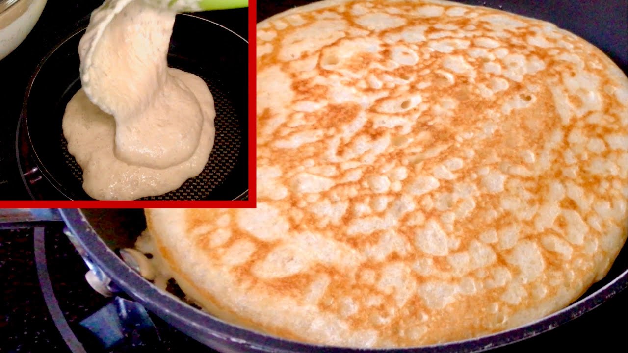 Sans pétrissage et sans mettre la main dans la pâte‼️Préparez ce pain Extra moelleux à la poêle 🍳😋