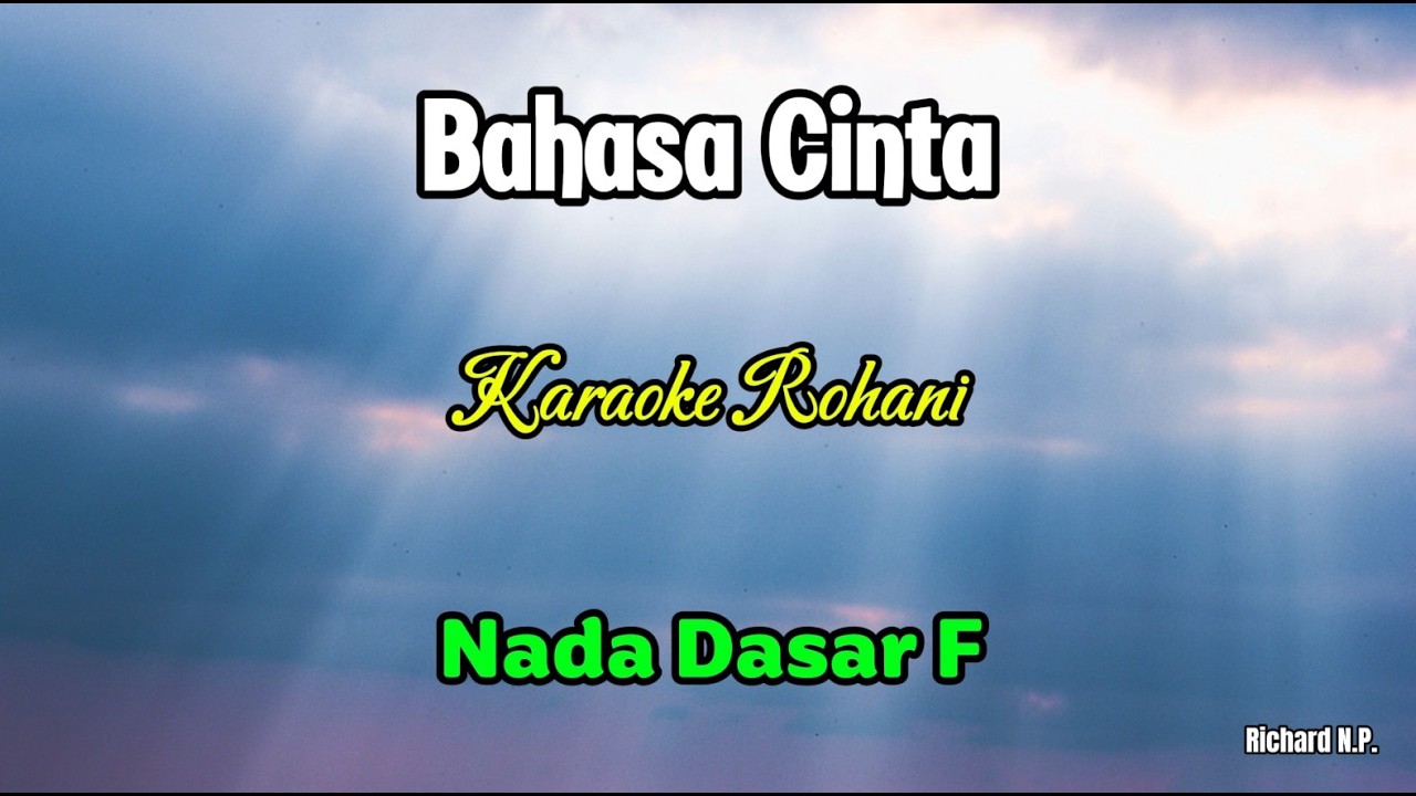 Bahasa Cinta | Karaoke | Nada F