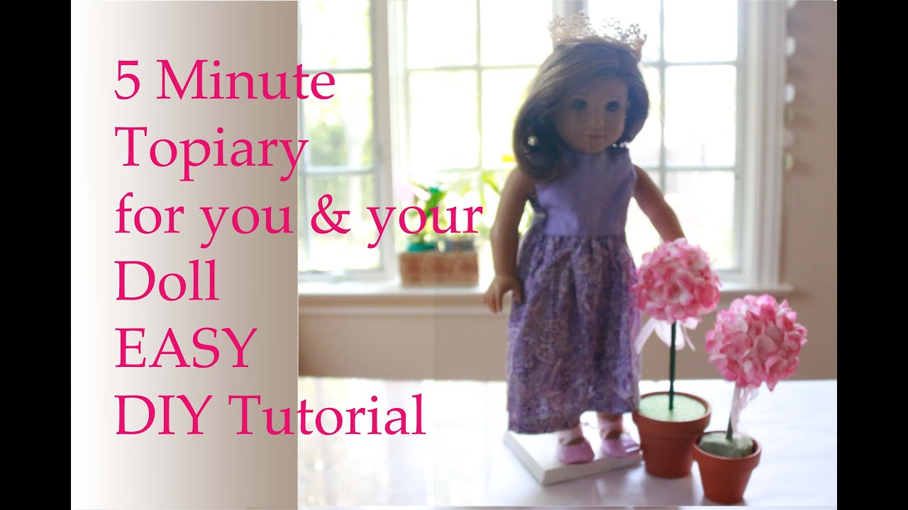 Pretty Floral Topiary, Easy 5-Minute DIY Tutorial, How to Make a Floral Topiary in 5 minutes