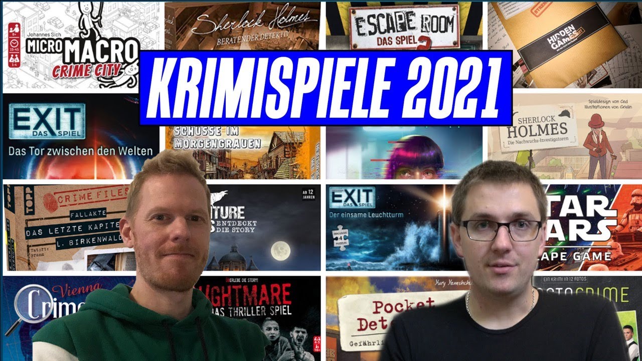 Krimispiele Stand 2021 - Ein Überblick über aktuelle Crime & Escape Spiele