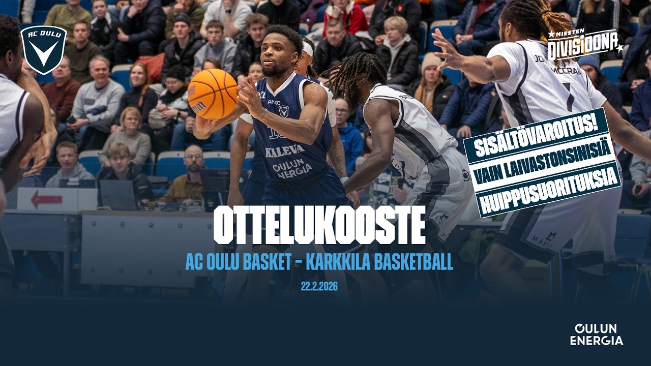 Ottelukooste: AC Oulu Basket – Karkkila 22.2.2026