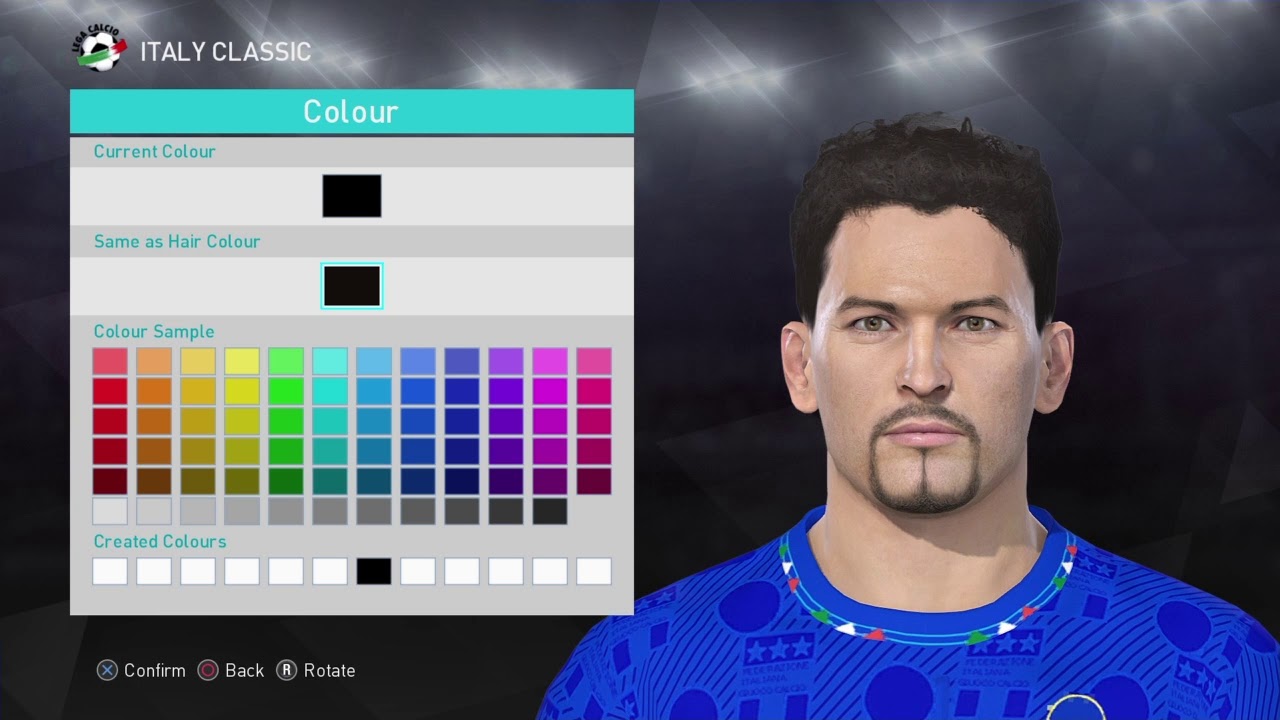 PES 2018 R. BAGGIO (face + stats)