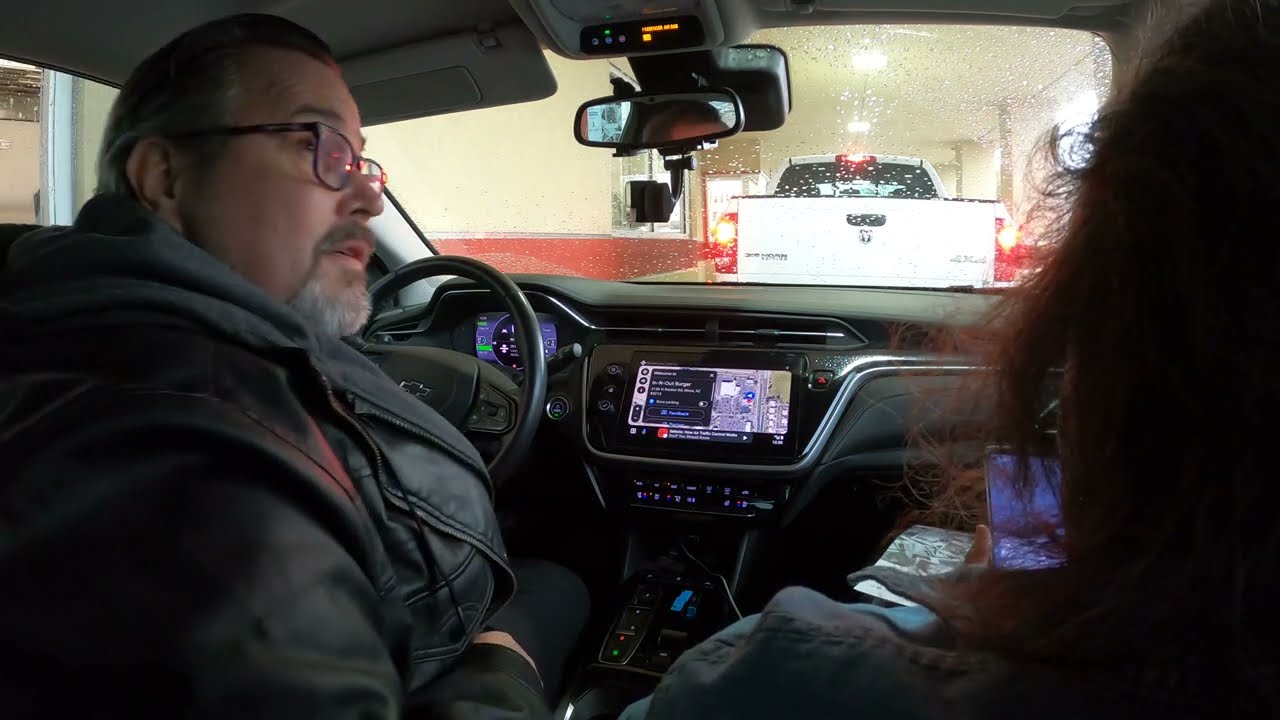 In-N-Out Burger Drive Thru in the Rain, #2 Meal, Hamburger Animal Style, Shirt & Paper Hat, GFH13014