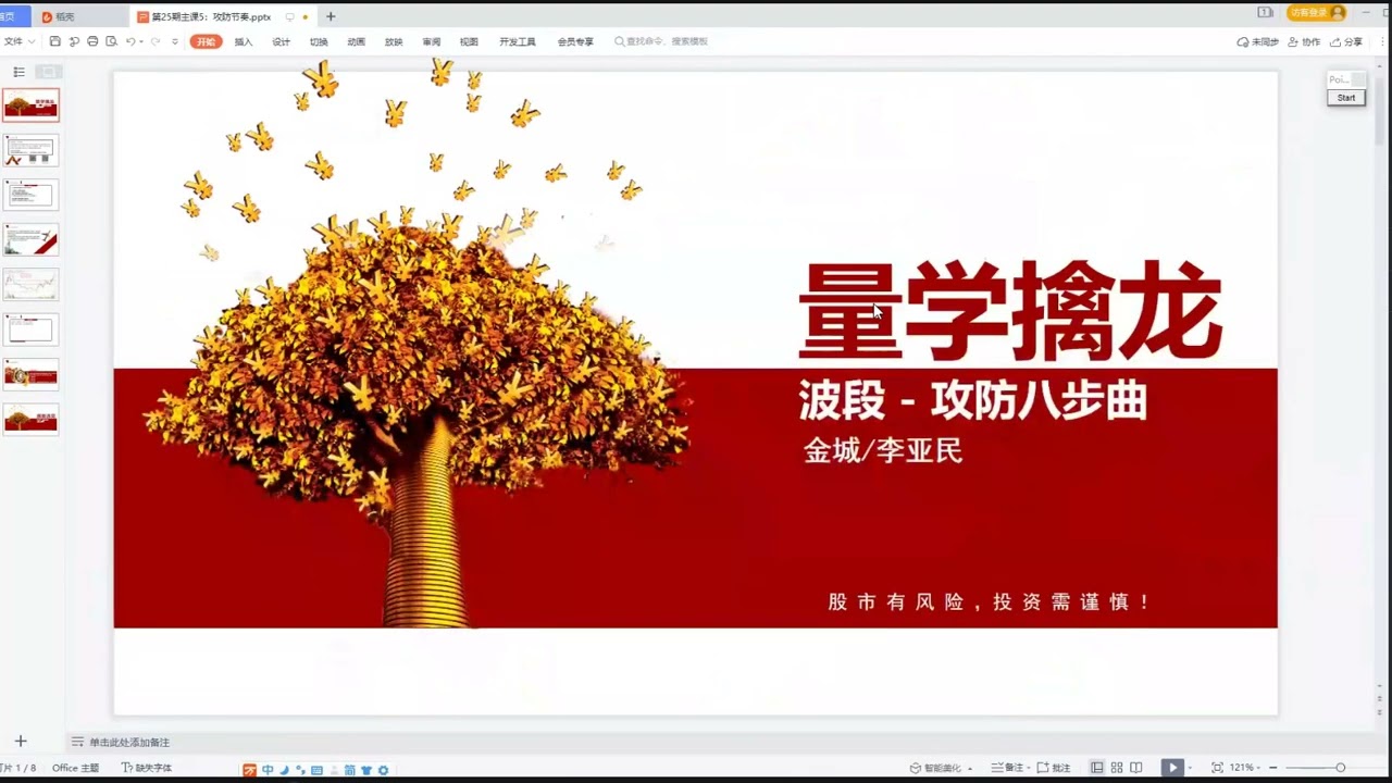 量学李亚民11段课之96讲：量学波段攻防八步曲