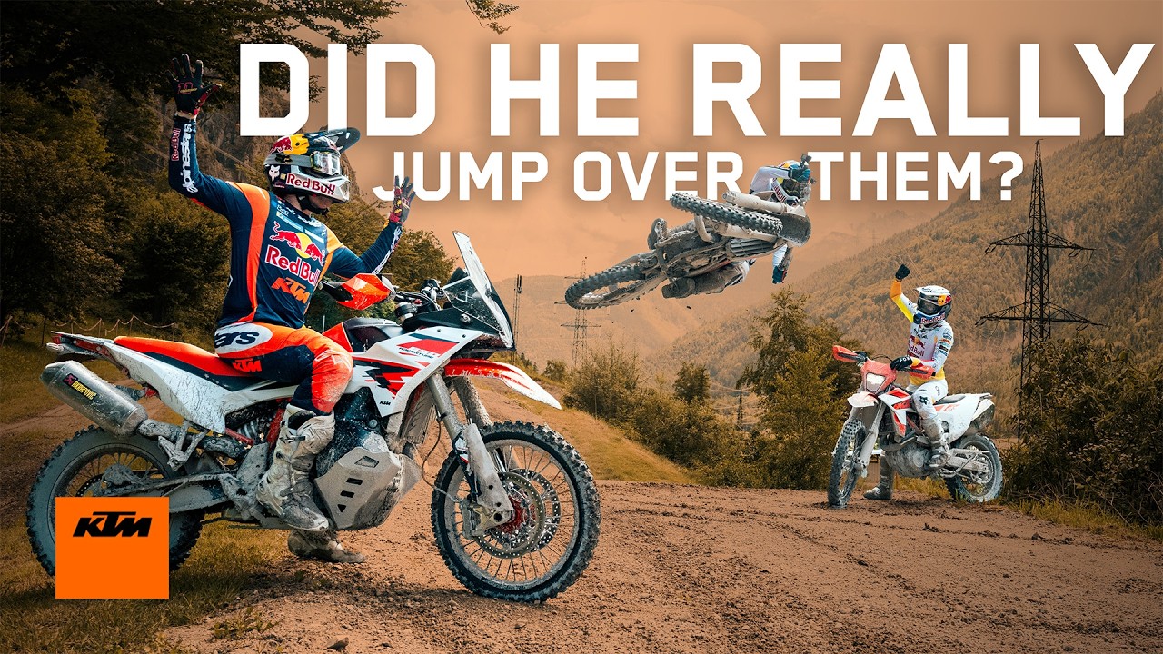 Челлендж на самого быстрого райдера KTM: Карсон vs Мани vs Чаки (4 байка, 1 победитель) | KTM