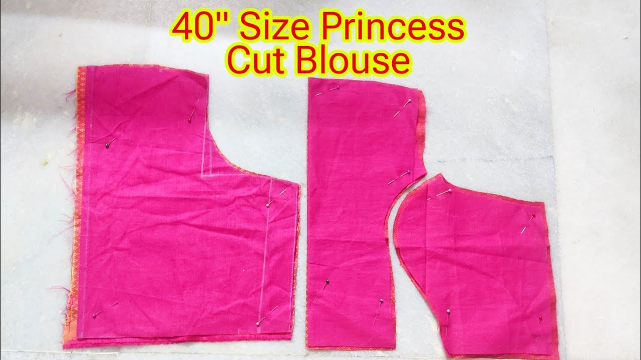 40 Size Princess cut blouse Cutting #princesscut_blouse #40sizeblouse #blousedesign