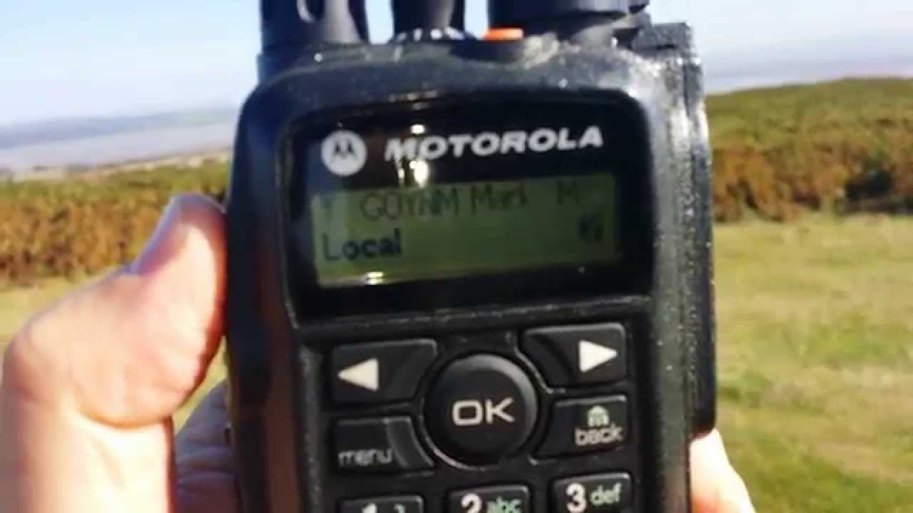 Motorola dp 3600 simplex dmr test up in the hills