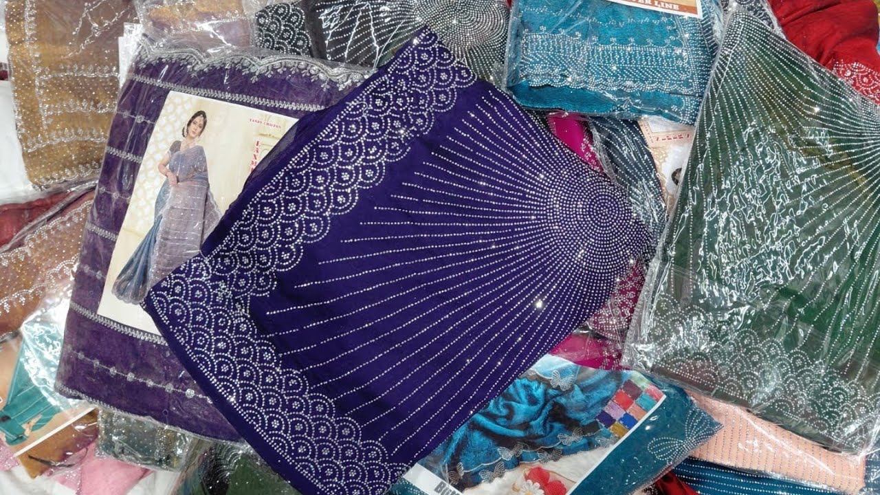 Rs .200👌 stone sarees ramzan offer wholesale price space silk sarees in sowcarpet 