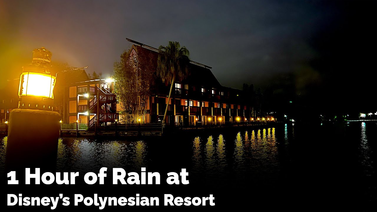 1 Hour of Rain at Disney's Polynesian Village Resort