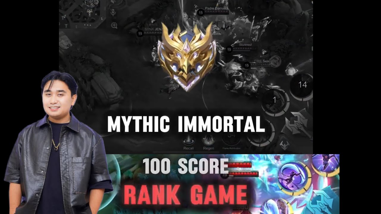100 score sa RANG GAME gamit Ang  IMORTAL RANG 