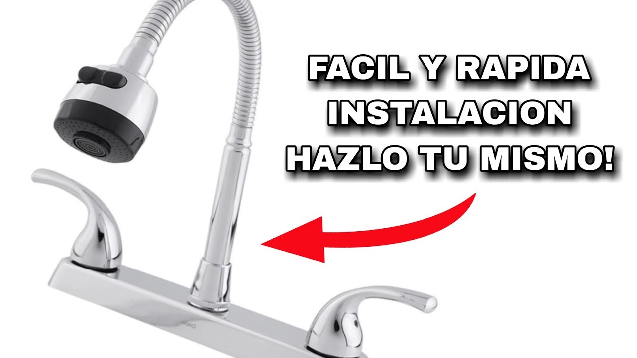 COMO INSTALAR LLAVE DE FREGADERO 