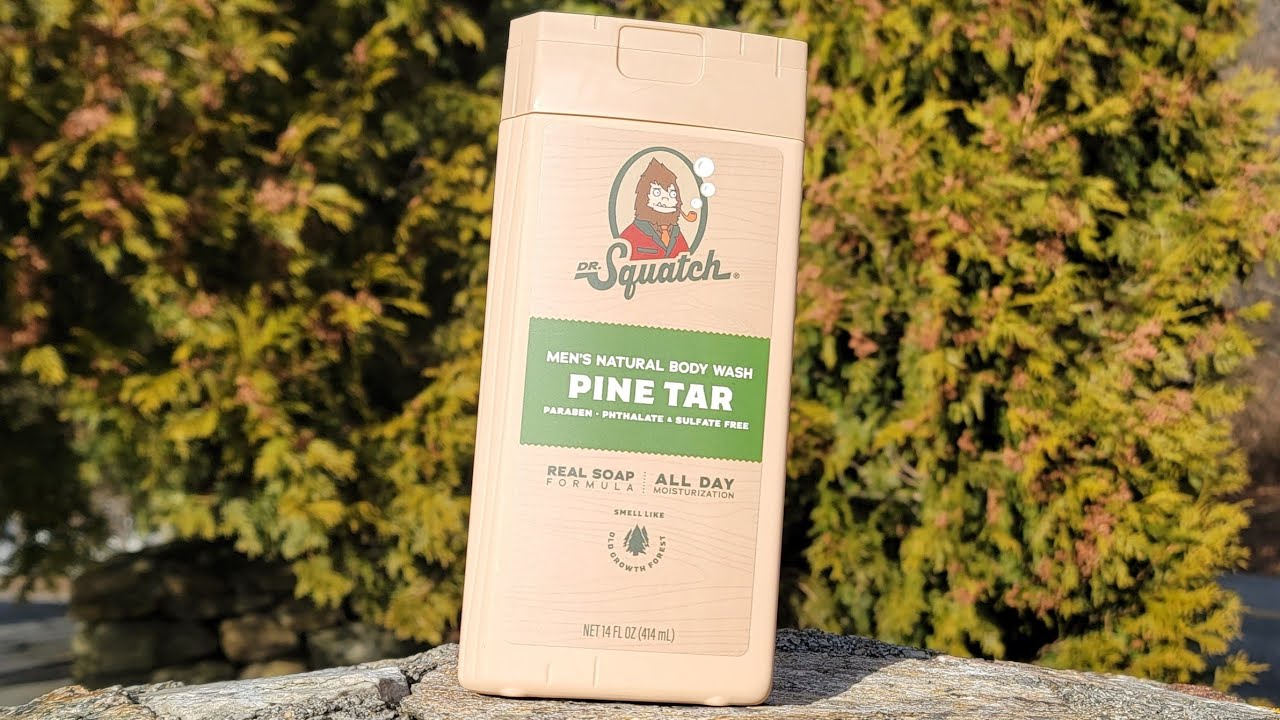 Dr Squatch Pine Tar body wash review.
