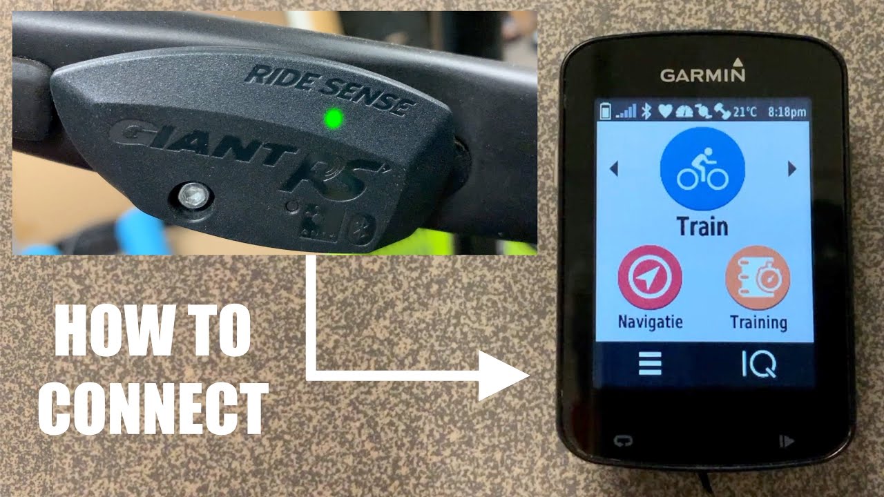 Connecting Giant RS Ridesense sensor to Garmin (820 Edge) | NL | 2021