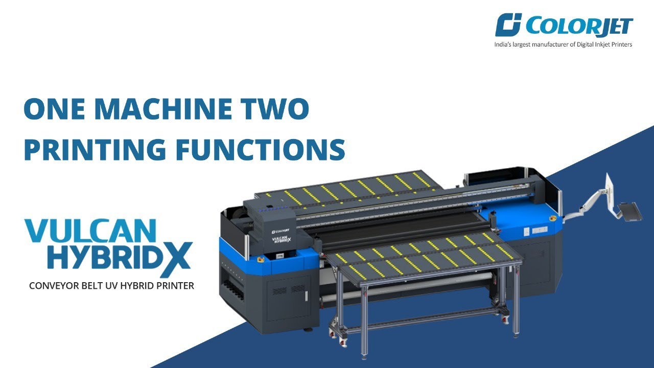 ColorJet 𝐕𝐮𝐥𝐜𝐚𝐧 𝐇𝐲𝐛𝐫𝐢𝐝 𝐗 - UV flatbed and roll-to-roll printer