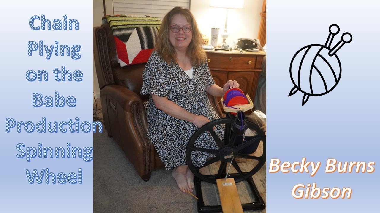 Chain Plying on the Babe Production Spinning Wheel